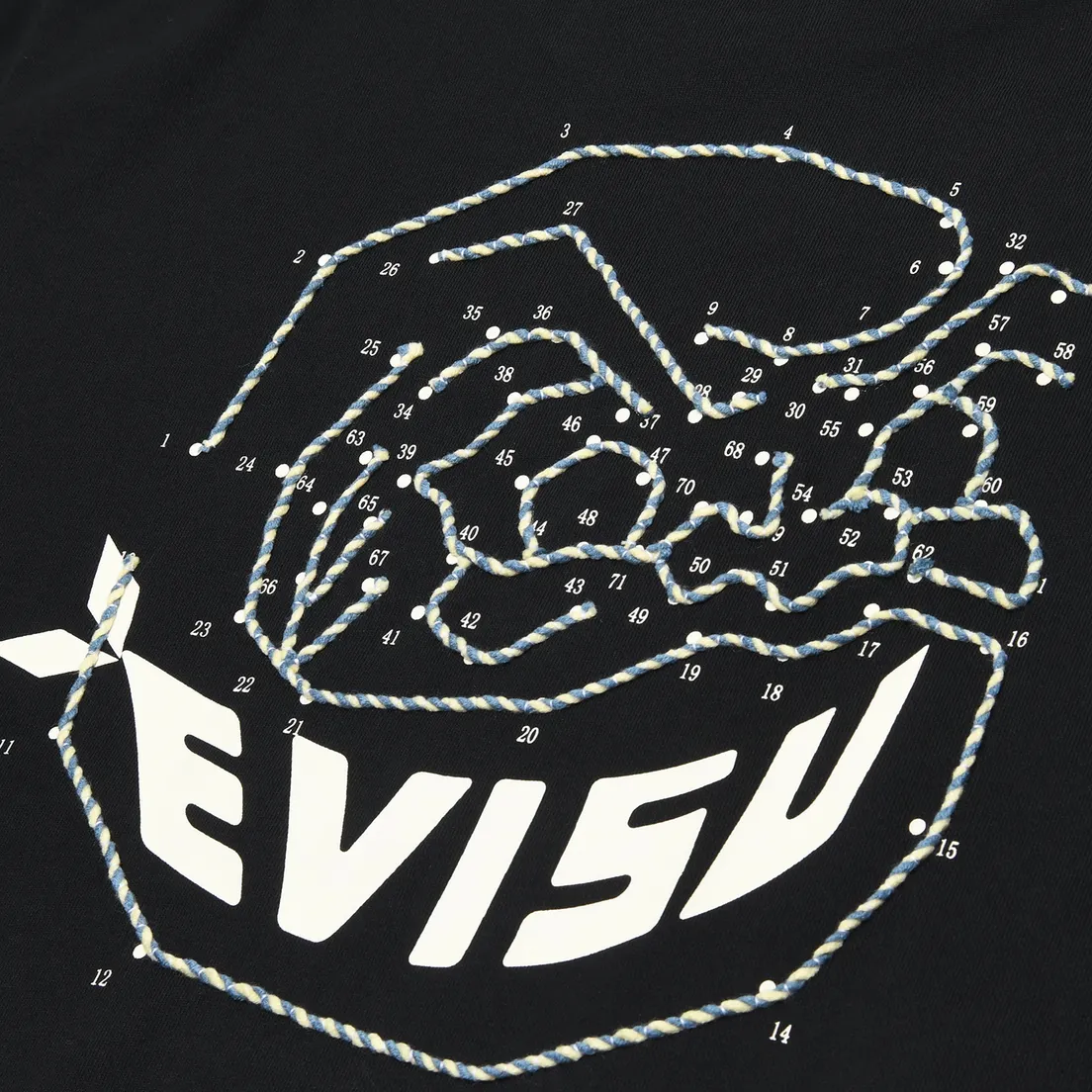 Evisu Мужская толстовка Heritage Dot-To-Dot Daruma Emroidery