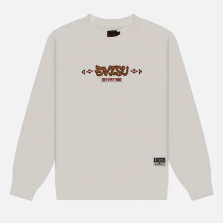 Мужская толстовка Evisu Heritage Kamon Printed, цвет белый, размер S