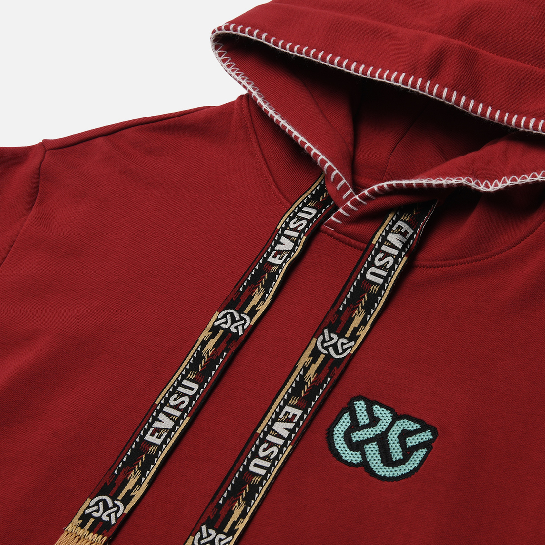 Evisu Мужская толстовка Heritage Jacquard Drawstring Hoodie