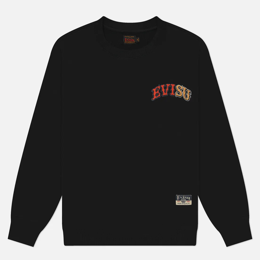 Evisu Мужская толстовка Heritage Tanuki Fortune Cat Embroidery
