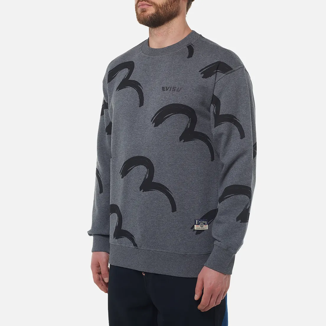 Evisu Мужская толстовка Heritage Seagull All Over Print