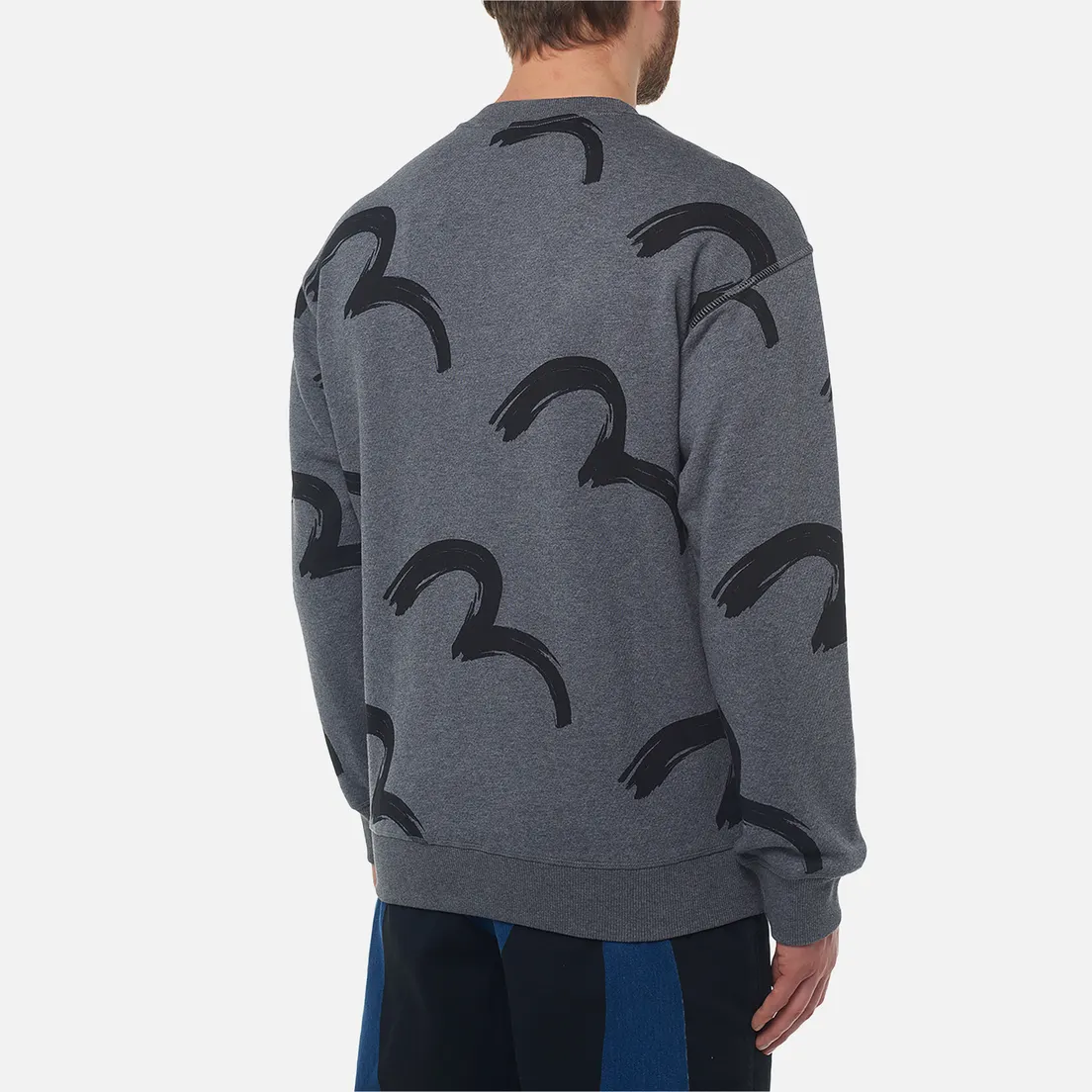 Evisu Мужская толстовка Heritage Seagull All Over Print