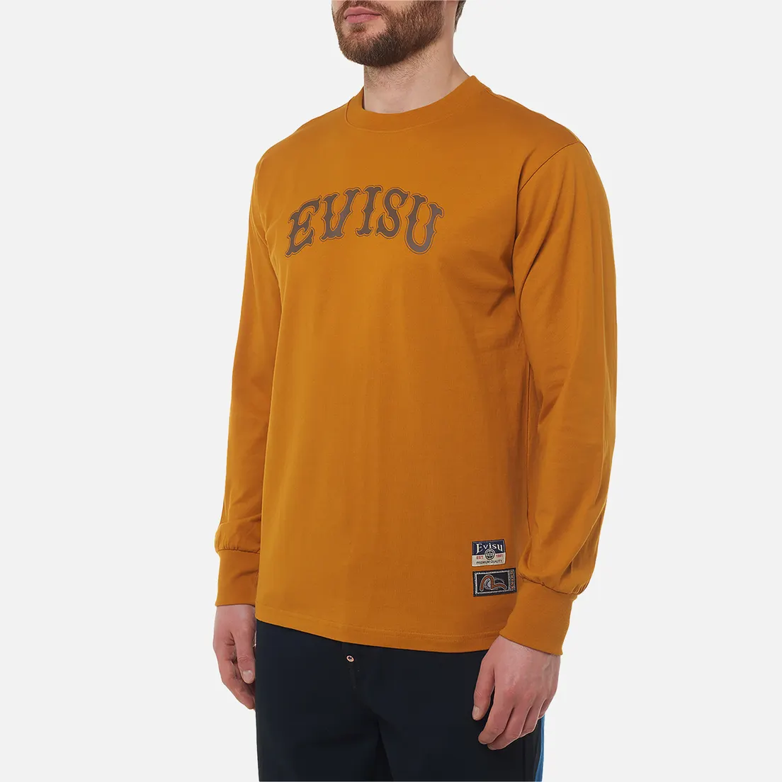 Evisu Мужской лонгслив Heritage Logo Kamon Printed