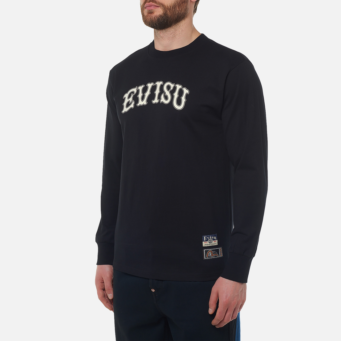 Evisu Мужской лонгслив Heritage Logo Kamon Printed