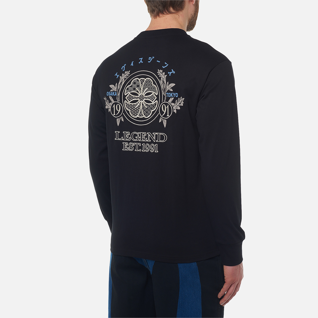 Evisu Мужской лонгслив Heritage Logo Kamon Printed