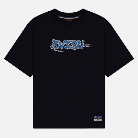Мужская футболка Evisu Heritage Ninja Daruma Daicock Printed, цвет чёрный, размер S