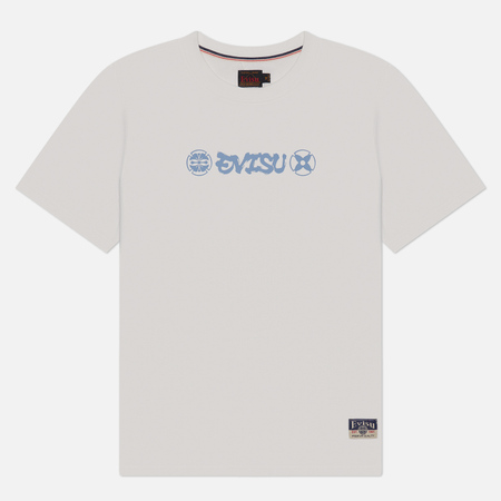 Мужская футболка Evisu Heritage Giant Ninja Daruma Printed, цвет белый, размер S