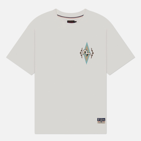 Мужская футболка Evisu Heritage Chimayo Pattern Ninja Daruma Printed, цвет белый, размер S