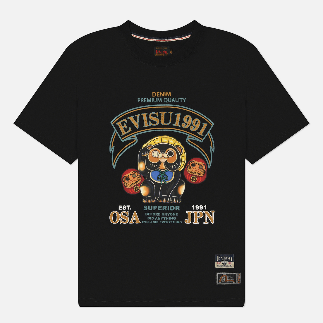 Evisu Мужская футболка Heritage Tanuki Daruma Printed