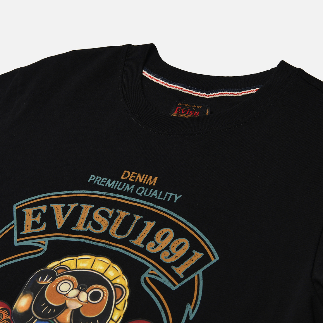 Evisu Мужская футболка Heritage Tanuki Daruma Printed