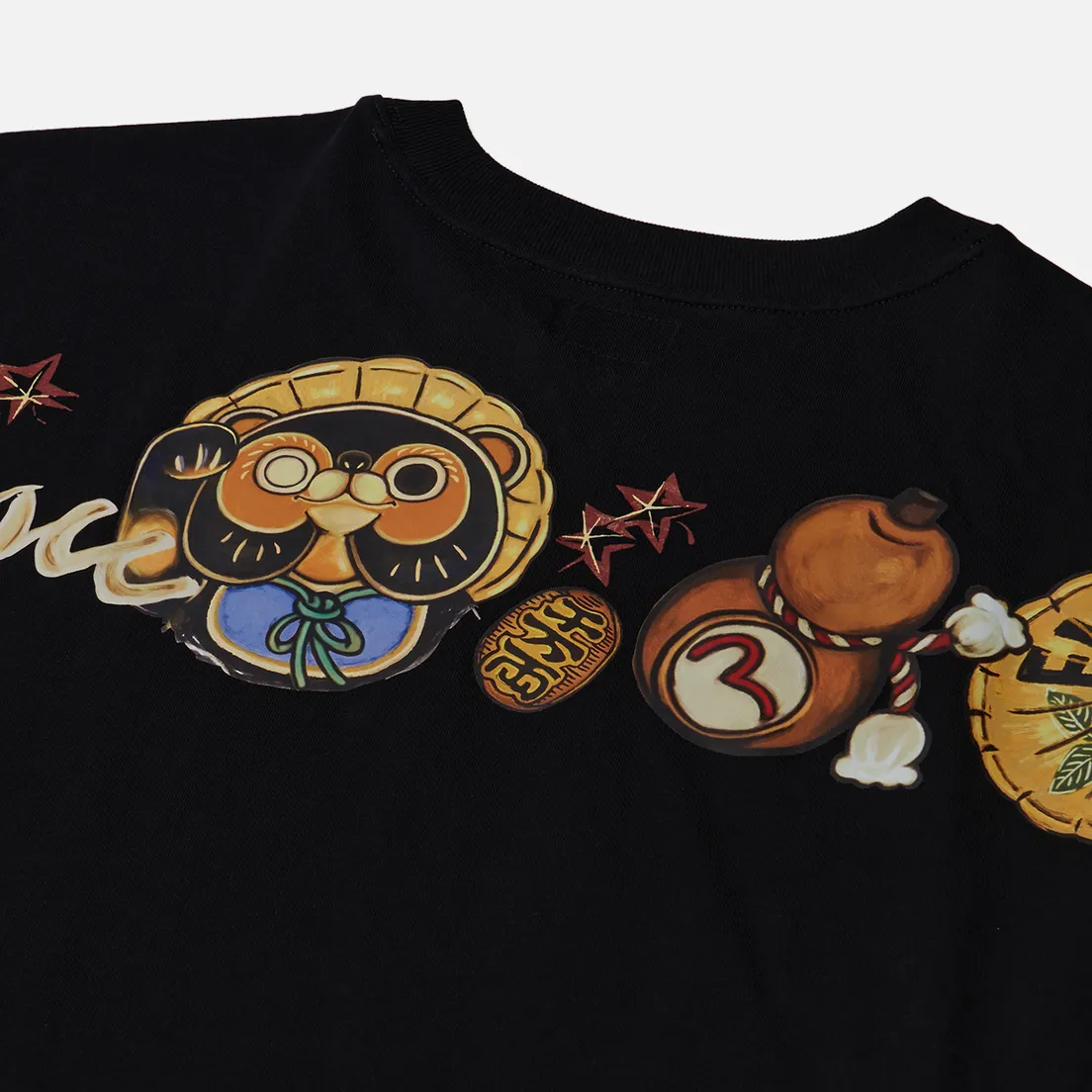 Evisu Мужская футболка Heritage Tanuki Accessories Printed