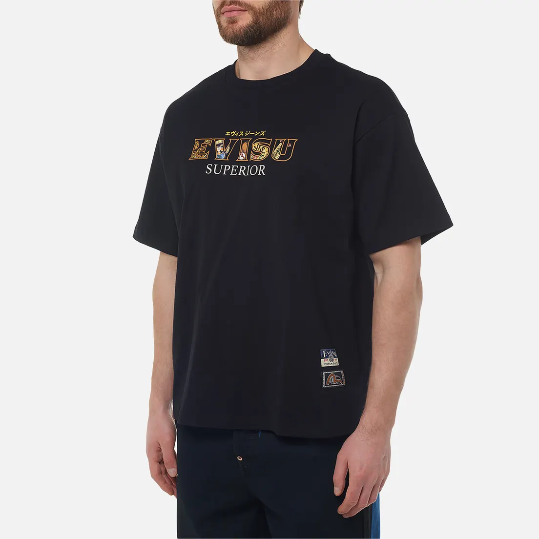 Evisu Мужская футболка Heritage Tanuki Accessories Printed