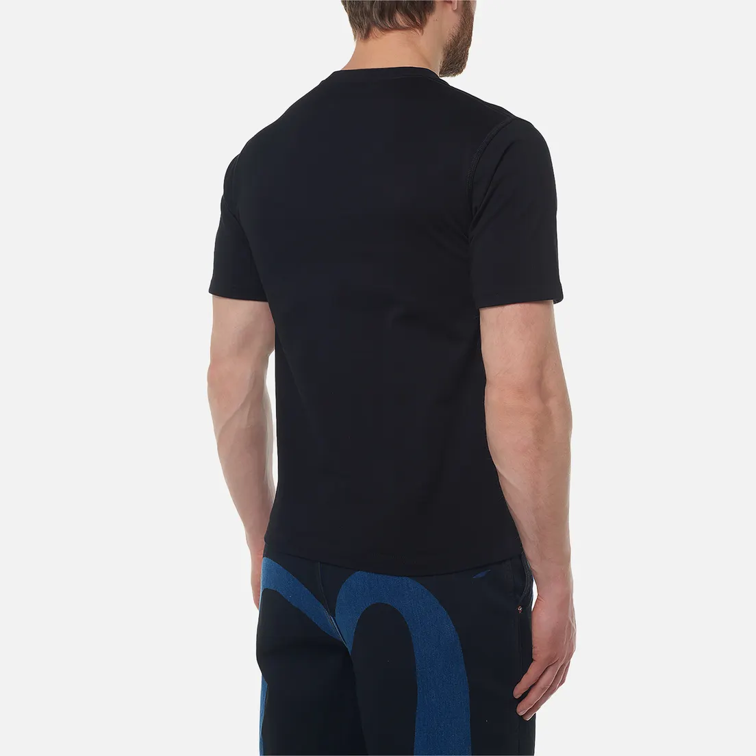Evisu Мужская футболка Heritage Brocade Pocket Seagull Embroidery