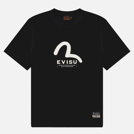 Мужская футболка Evisu Heritage  Printed Seagull Evisu Multi-Pocket, цвет чёрный, размер S
