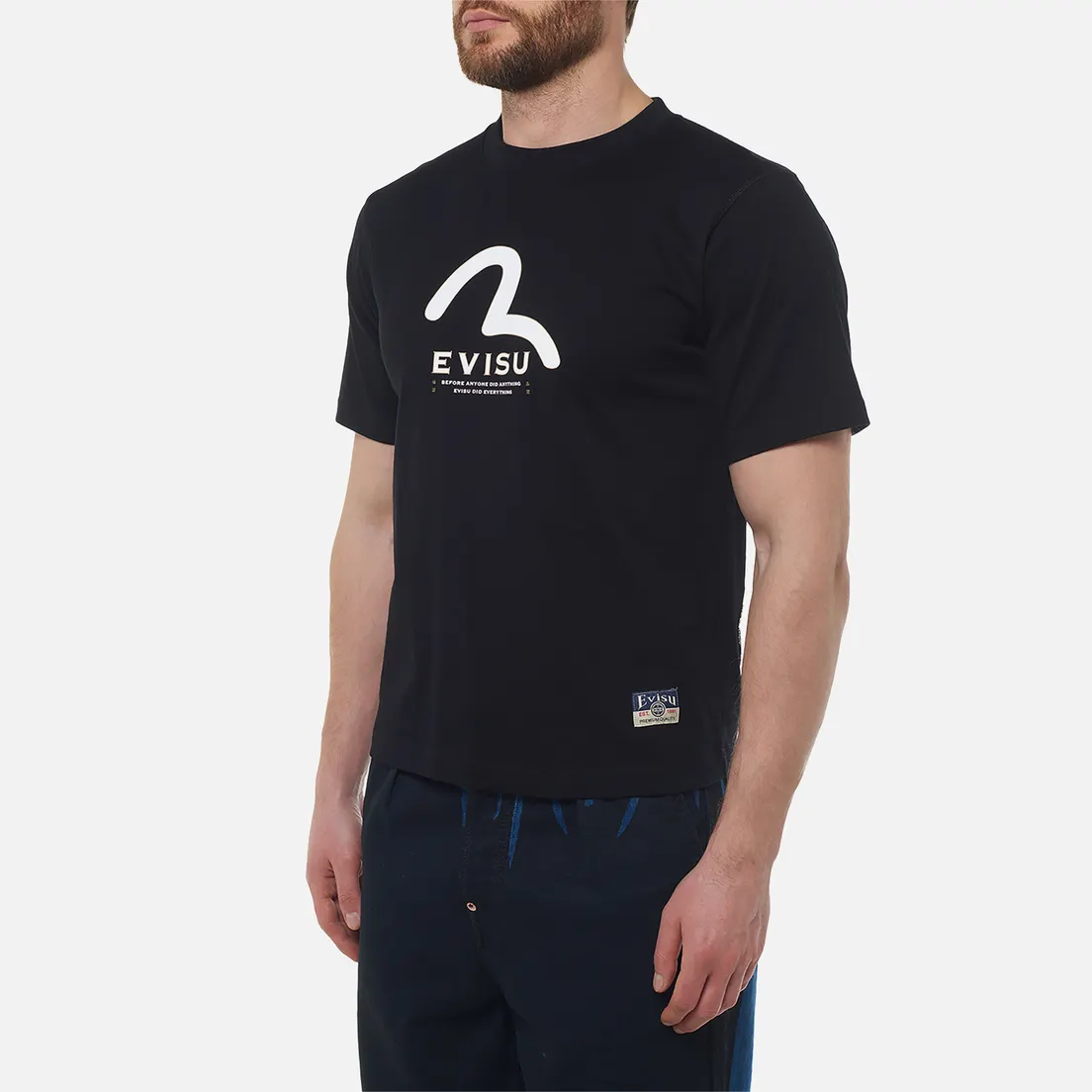 Evisu Мужская футболка Heritage Printed Seagull Evisu Multi-Pocket