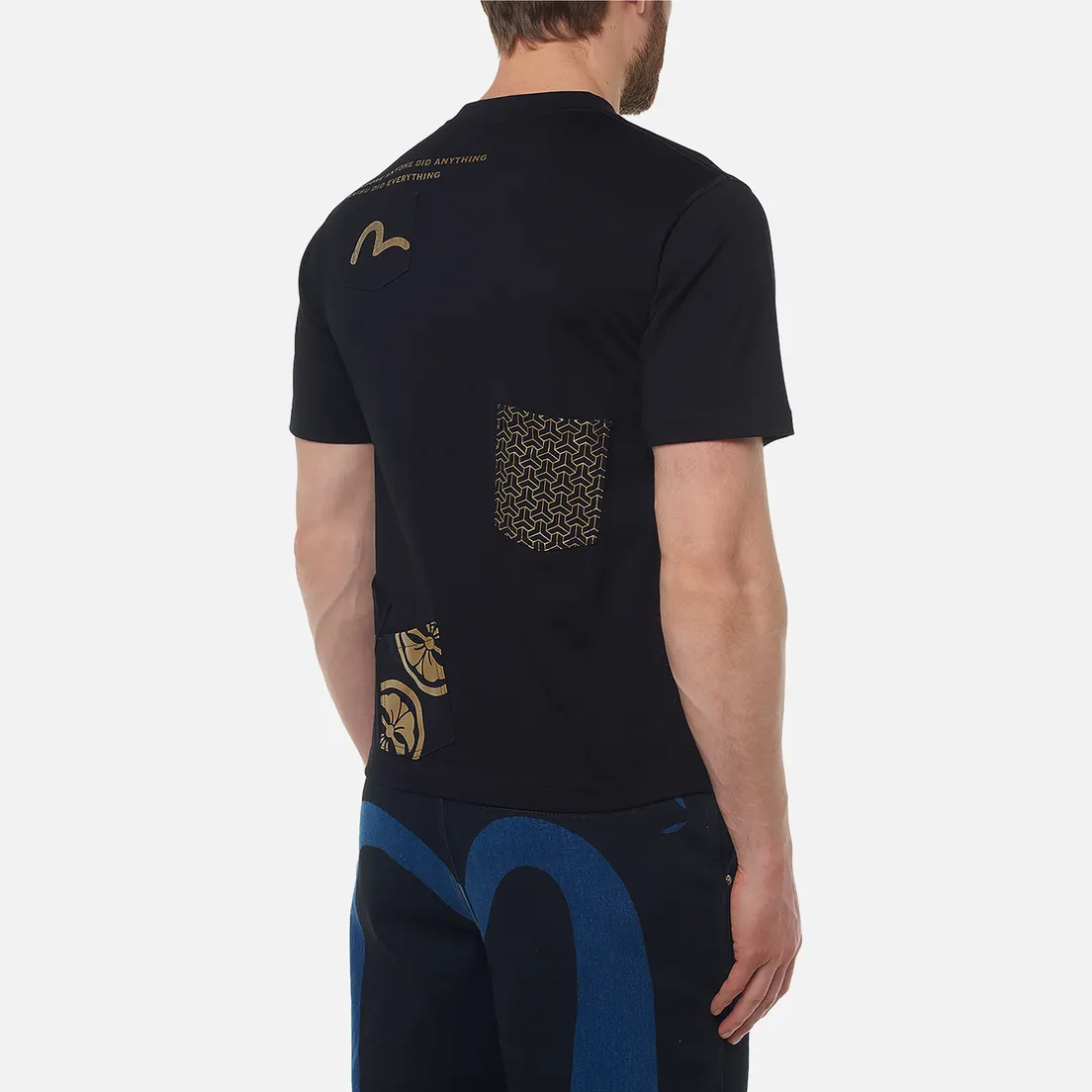 Evisu Мужская футболка Heritage Printed Seagull Evisu Multi-Pocket