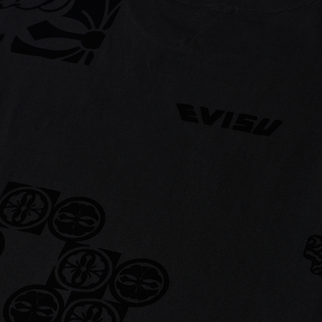 Evisu Мужская футболка Heritage Embroidery Seagull All Over Print Flocking