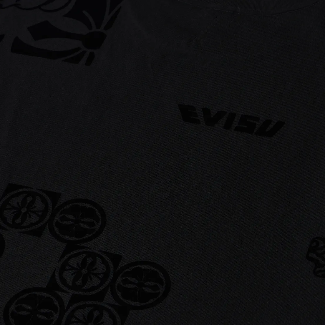 Evisu Мужская футболка Heritage Embroidery Seagull All Over Print Flocking