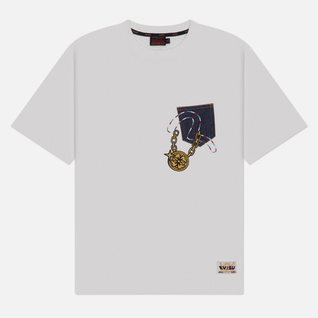 Мужская футболка Evisu Denim Pocket Virtual Vacation Daicock Print, цвет белый, размер S