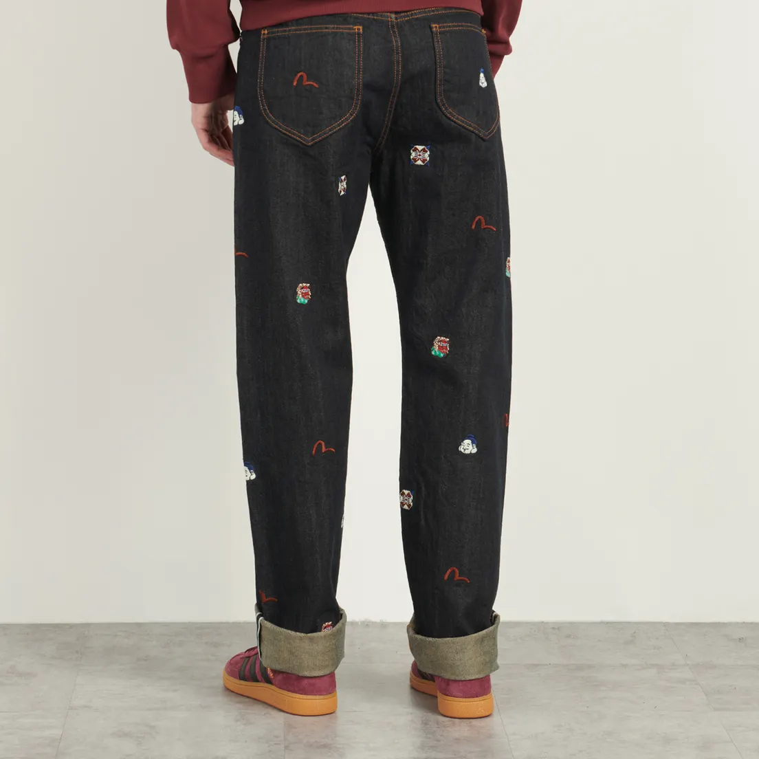 Evisu Мужские джинсы 2000 Allover Brand Embroidery Regular Fit