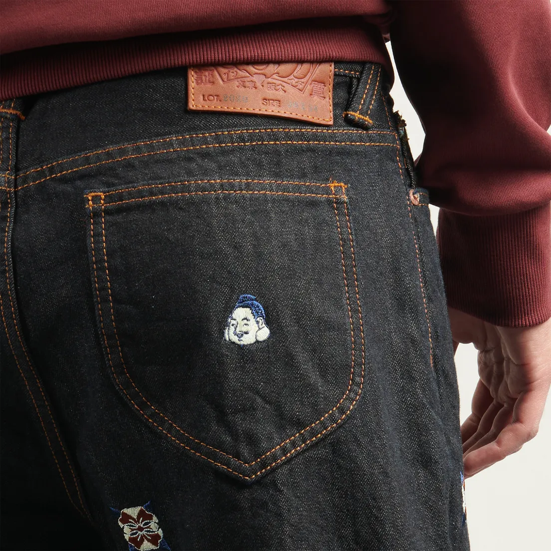 Evisu Мужские джинсы 2000 Allover Brand Embroidery Regular Fit