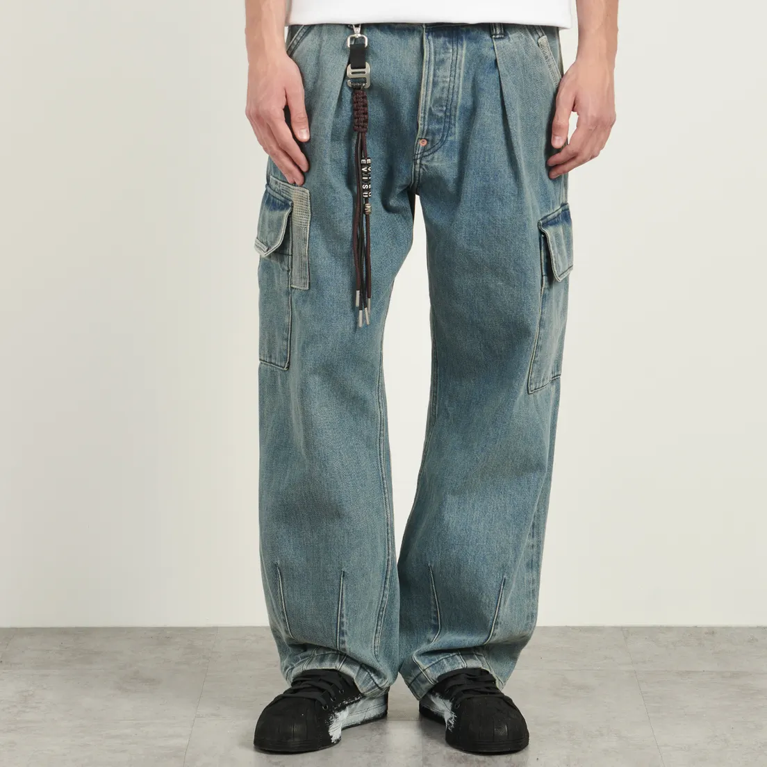 Evisu Мужские джинсы Heritage Cargo With Sashiko Seagull Embbroidery