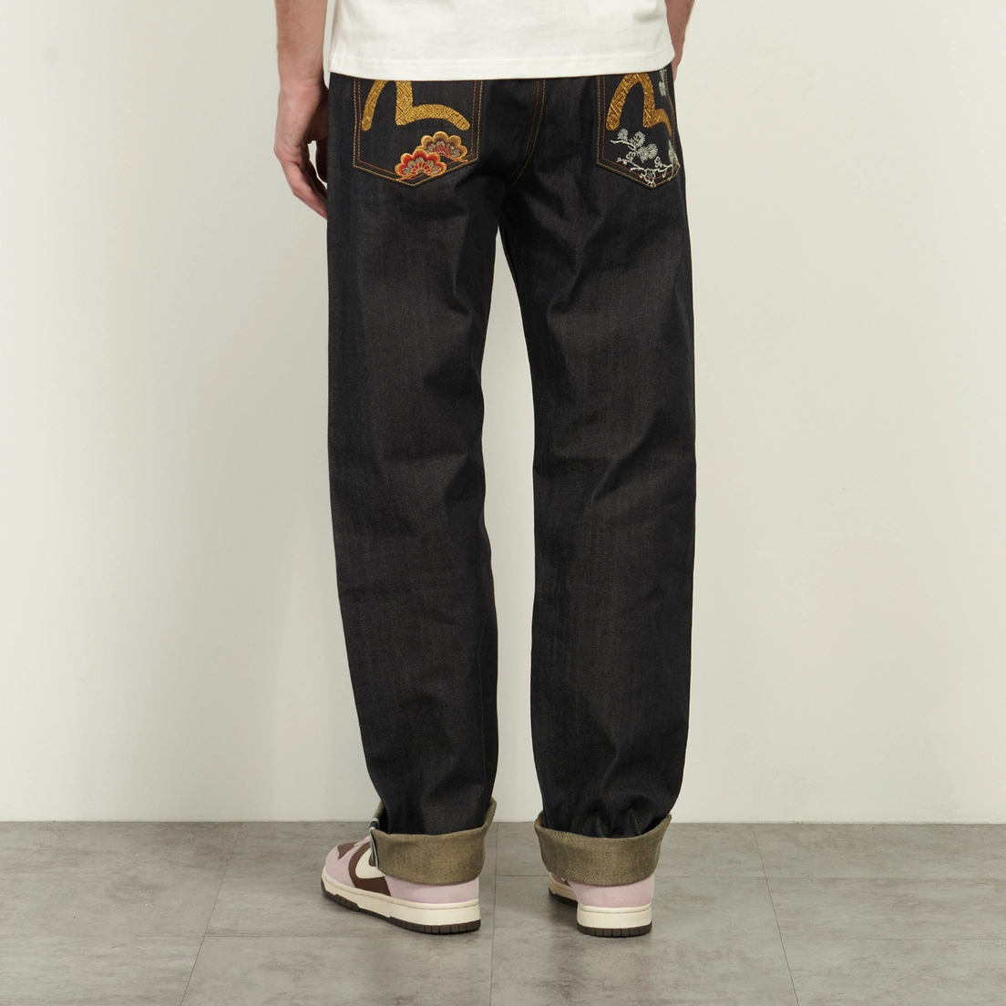 Evisu Мужские джинсы 2020 Regular Fit Seagull Pocket Embroidery