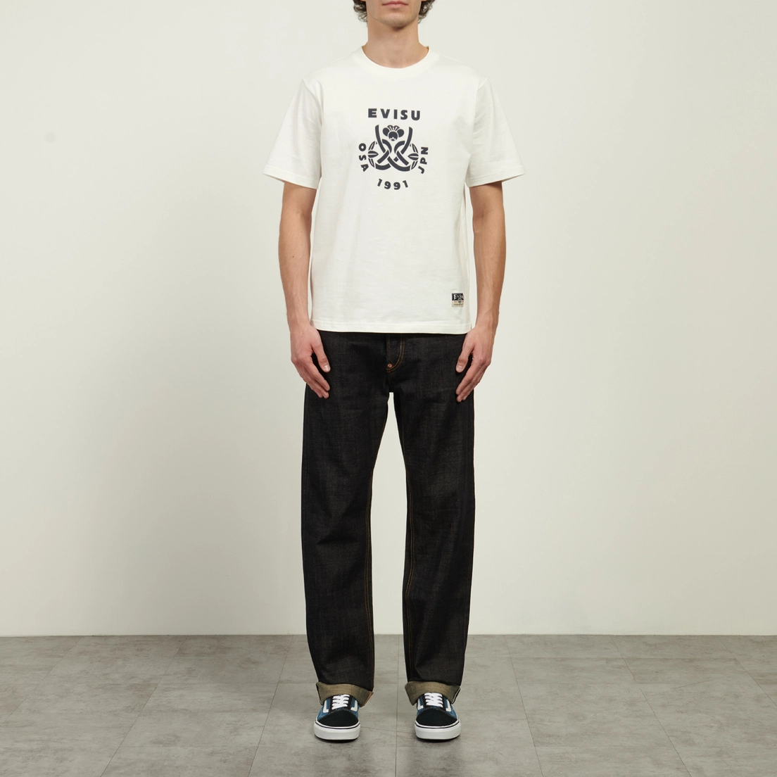 Evisu Мужские джинсы 2020 Regular Fit Seagull & Japanese Temple Embroidery