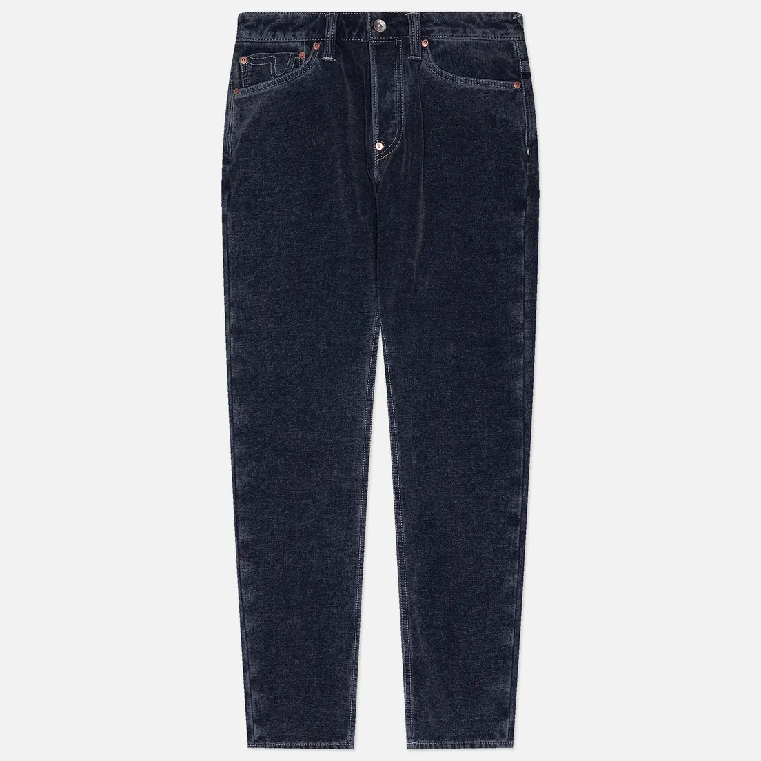 Evisu Мужские джинсы 2017 Taper Fit Washed Emboss Rivet Seagull