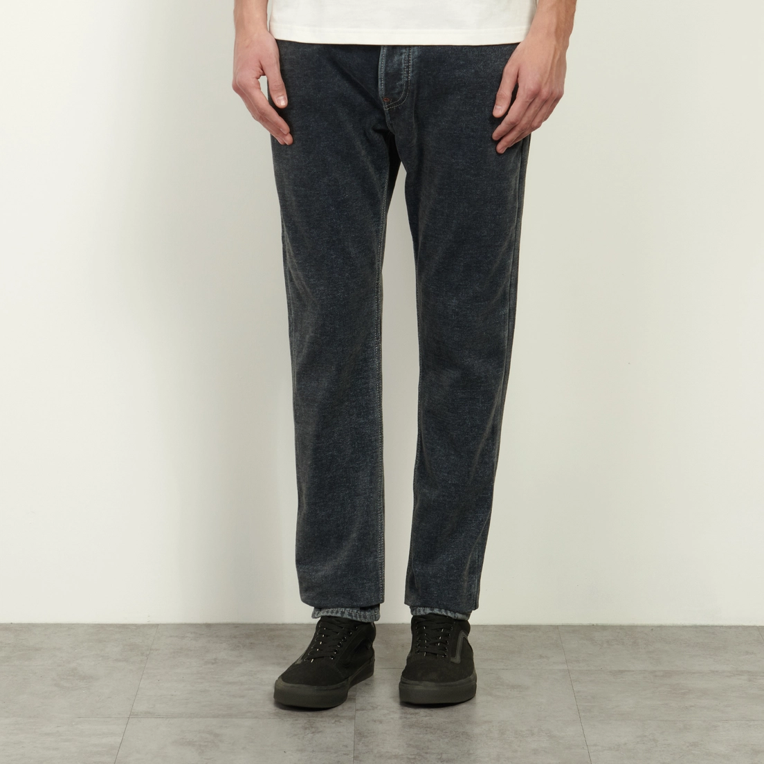 Evisu Мужские джинсы 2017 Taper Fit Washed Emboss Rivet Seagull