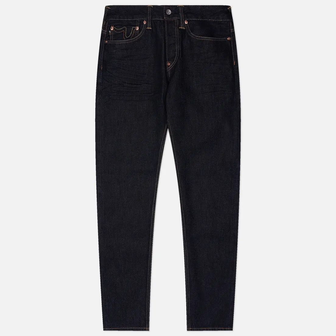 Evisu Мужские джинсы 2017 Taper Fit Godhead Lion Dance & Logo Print