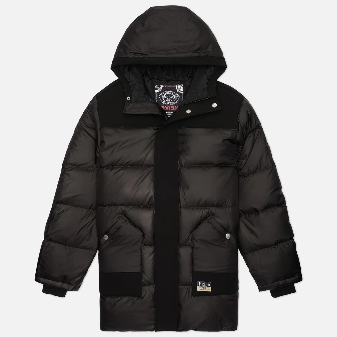 Evisu Мужской пуховик Heritage Logo Embroidery Down