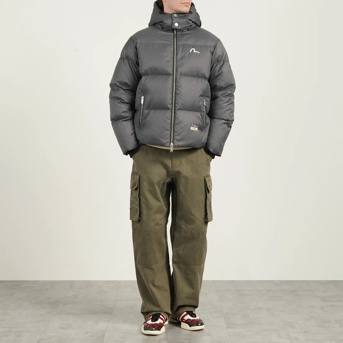 Evisu Мужской пуховик Heritage Washed Down