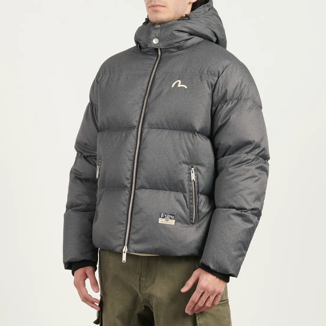 Evisu Мужской пуховик Heritage Washed Down