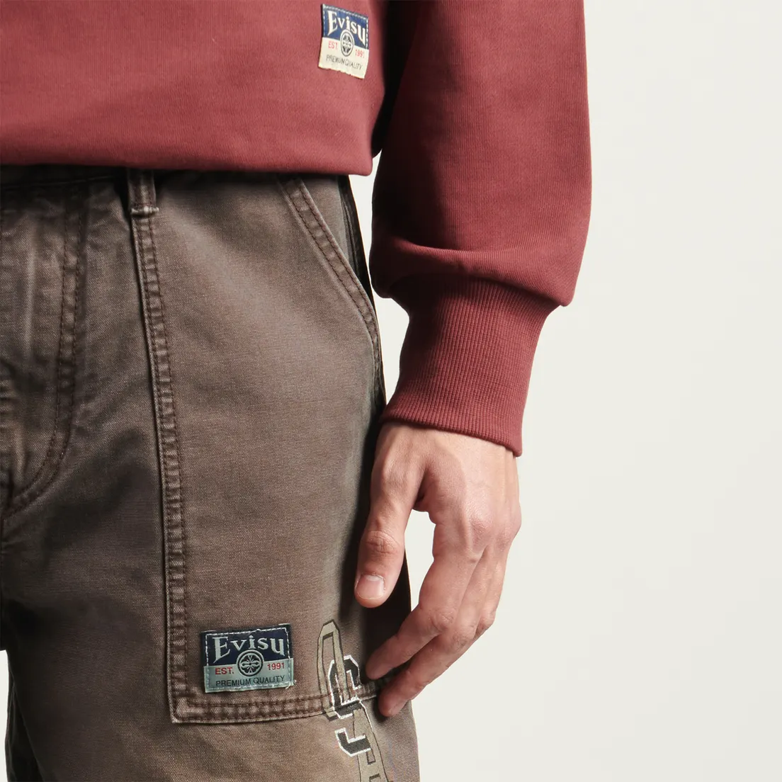 Evisu Мужские брюки Heritage Vintage Washed
