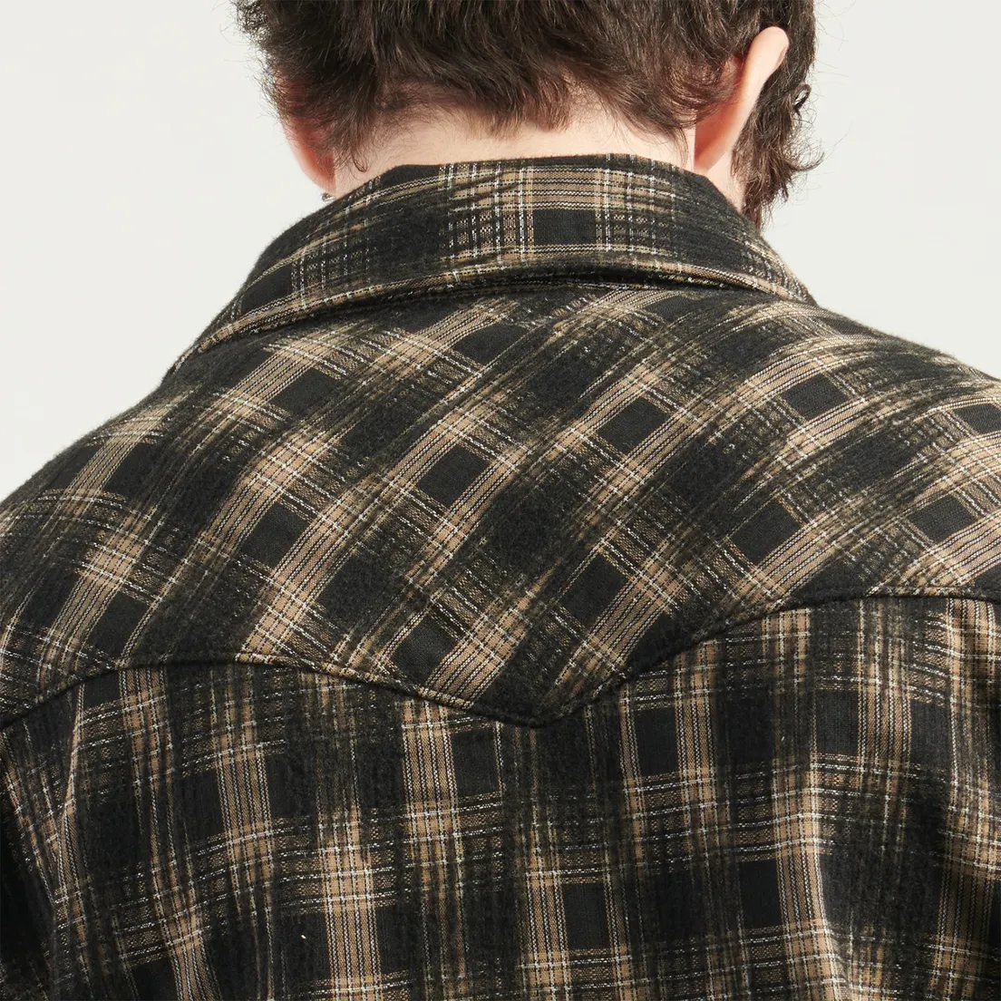 Evisu Мужская рубашка Heritage Wool Touch Checked