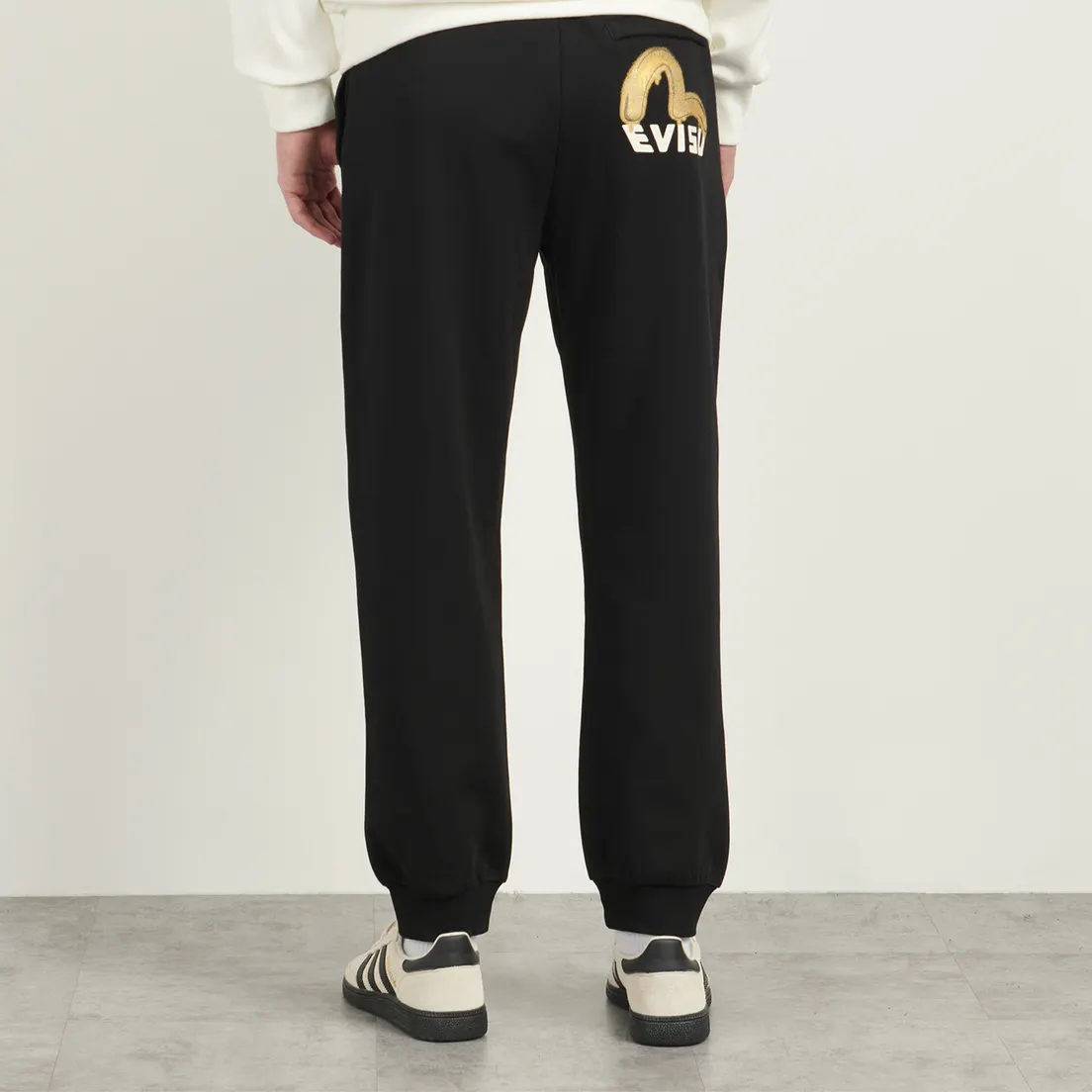 Evisu Мужские брюки Brushstroke Seagull & Logo Print Straight Fit