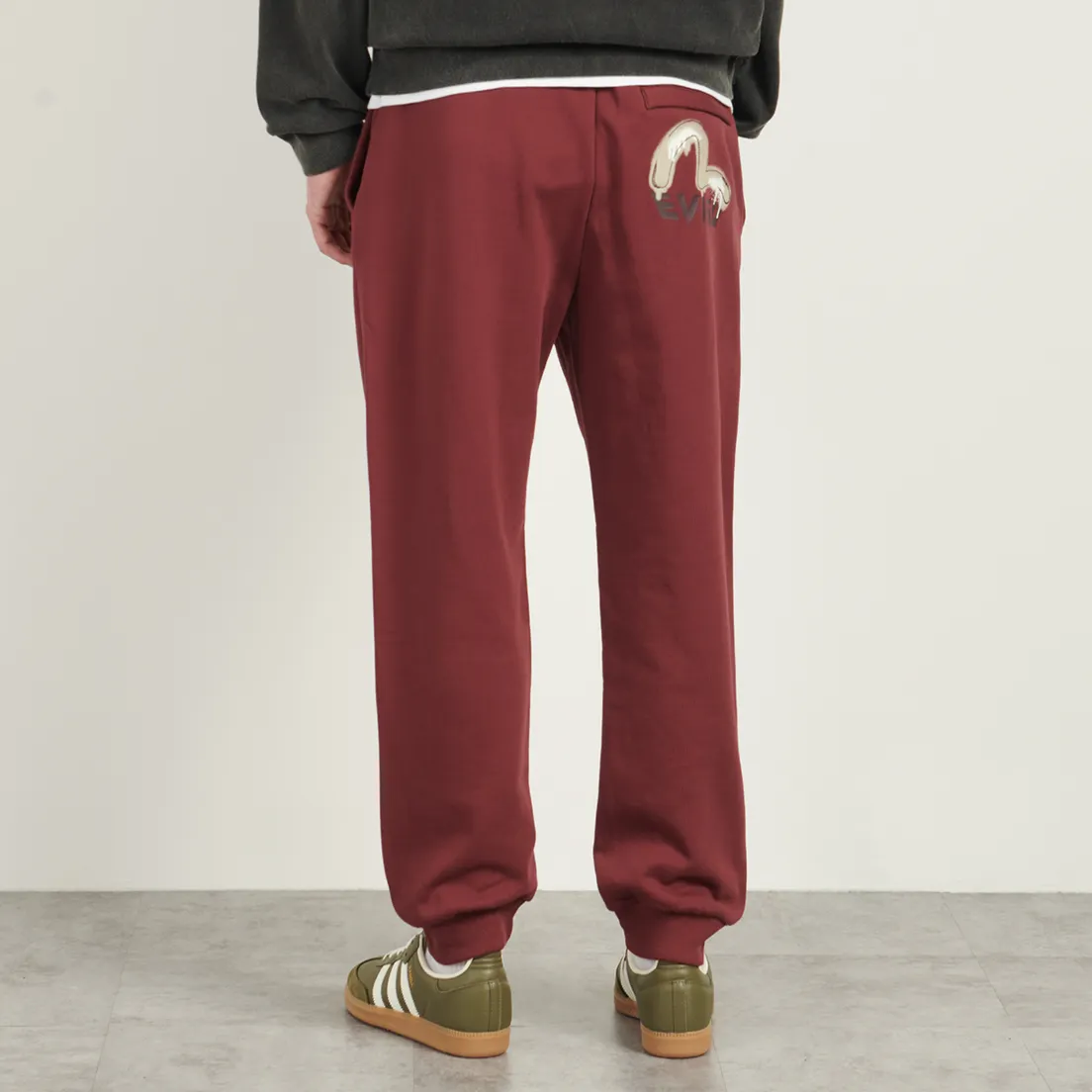 Evisu Мужские брюки Brushstroke Seagull & Logo Print Straight Fit