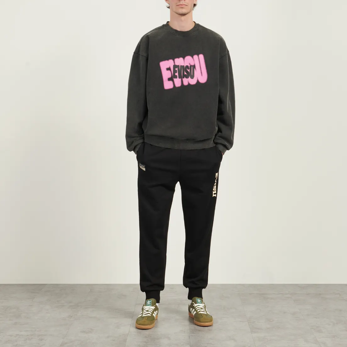 Evisu Мужские брюки Logo Embroidery & Grateful Crane Daicock Print Regular Fit