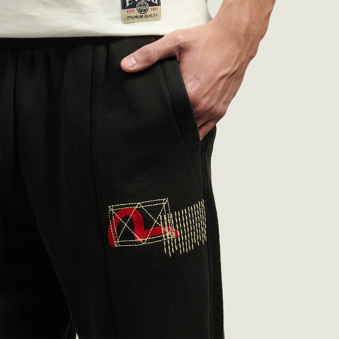 Evisu Мужские брюки Heritage Sashiko Patch Pocket