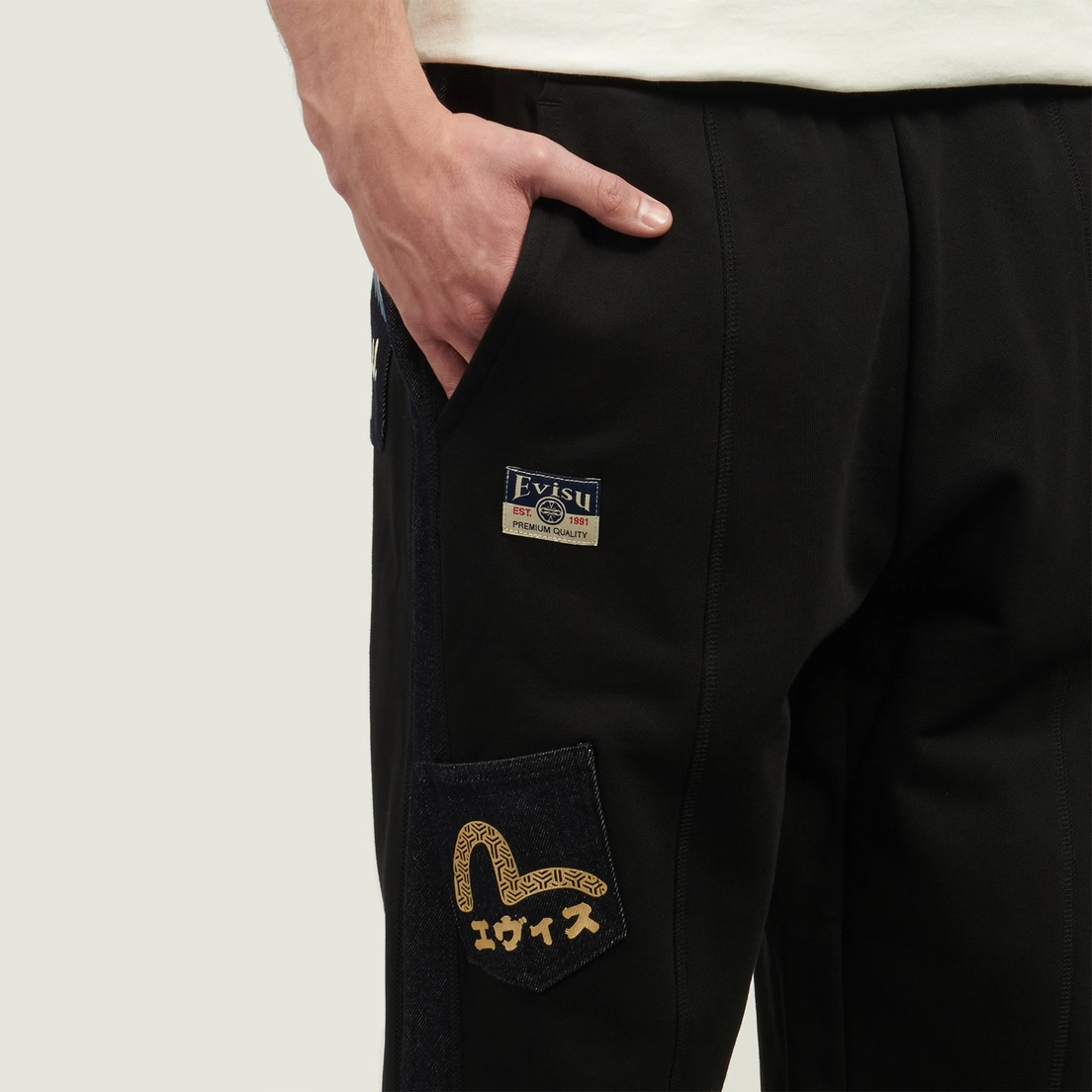 Evisu Мужские брюки Heritage Mount Fuji Printed Pocket