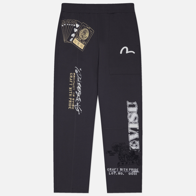 Мужские брюки Evisu Heritage Hand Drawing All Over Print