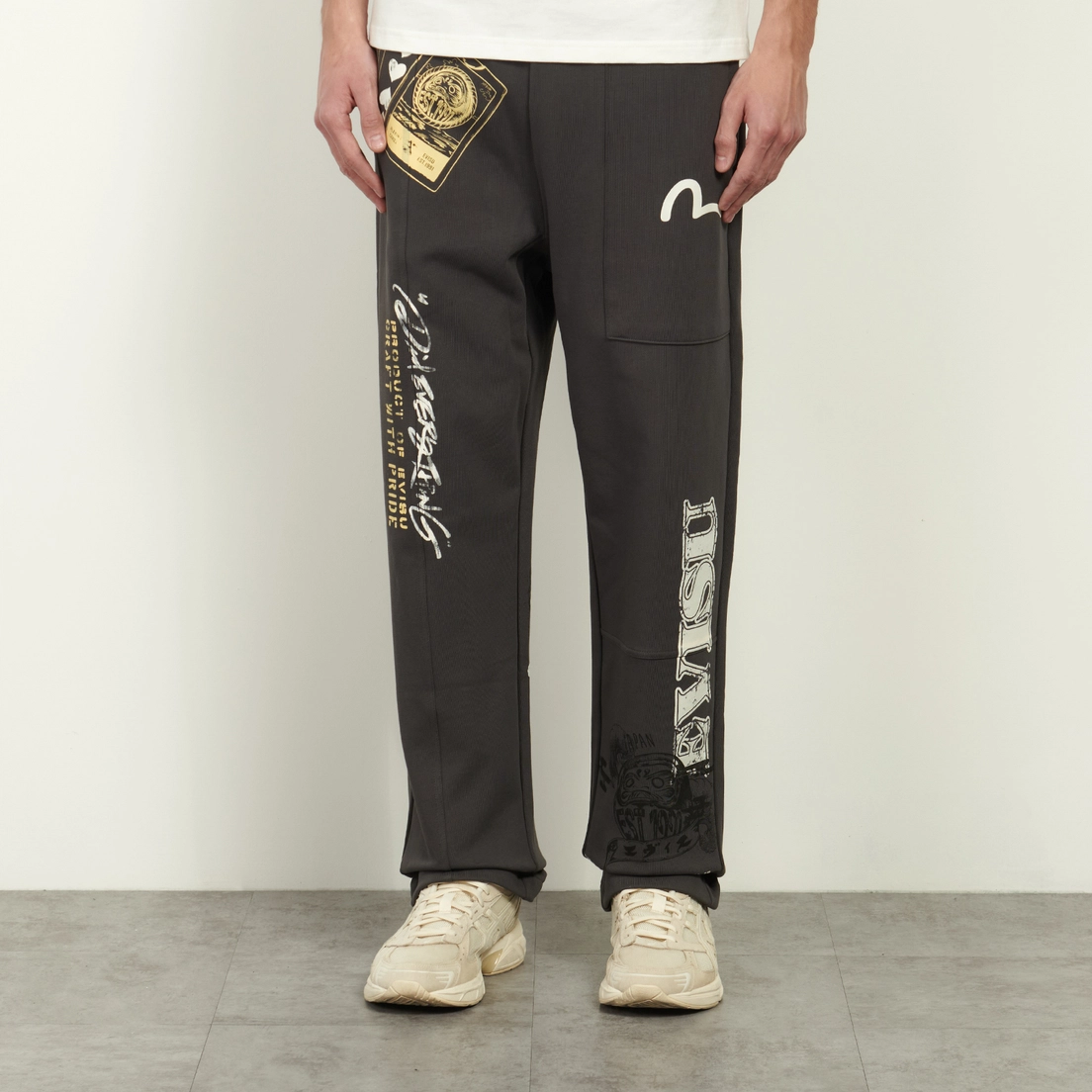 Evisu Мужские брюки Heritage Hand Drawing All Over Print