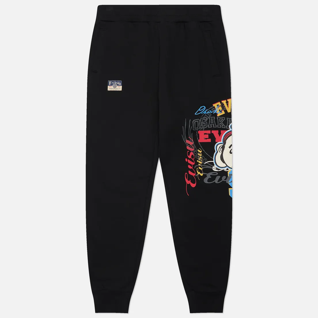 Evisu Мужские брюки Heritage Godhead Printed Fleece Back