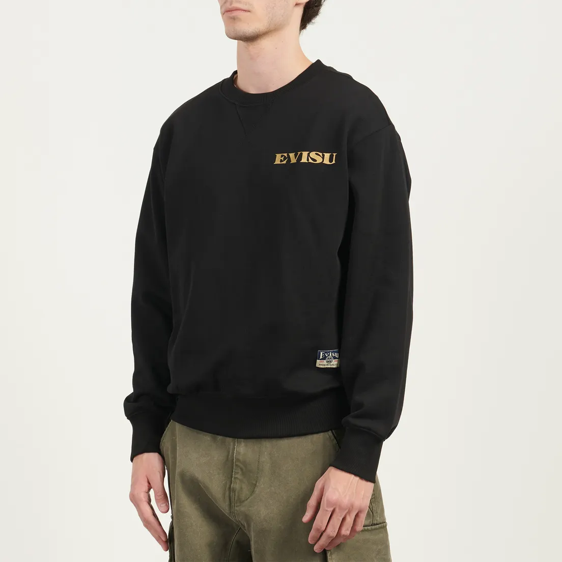 Evisu Мужская толстовка Seagull Brocade Applique Relax Fit