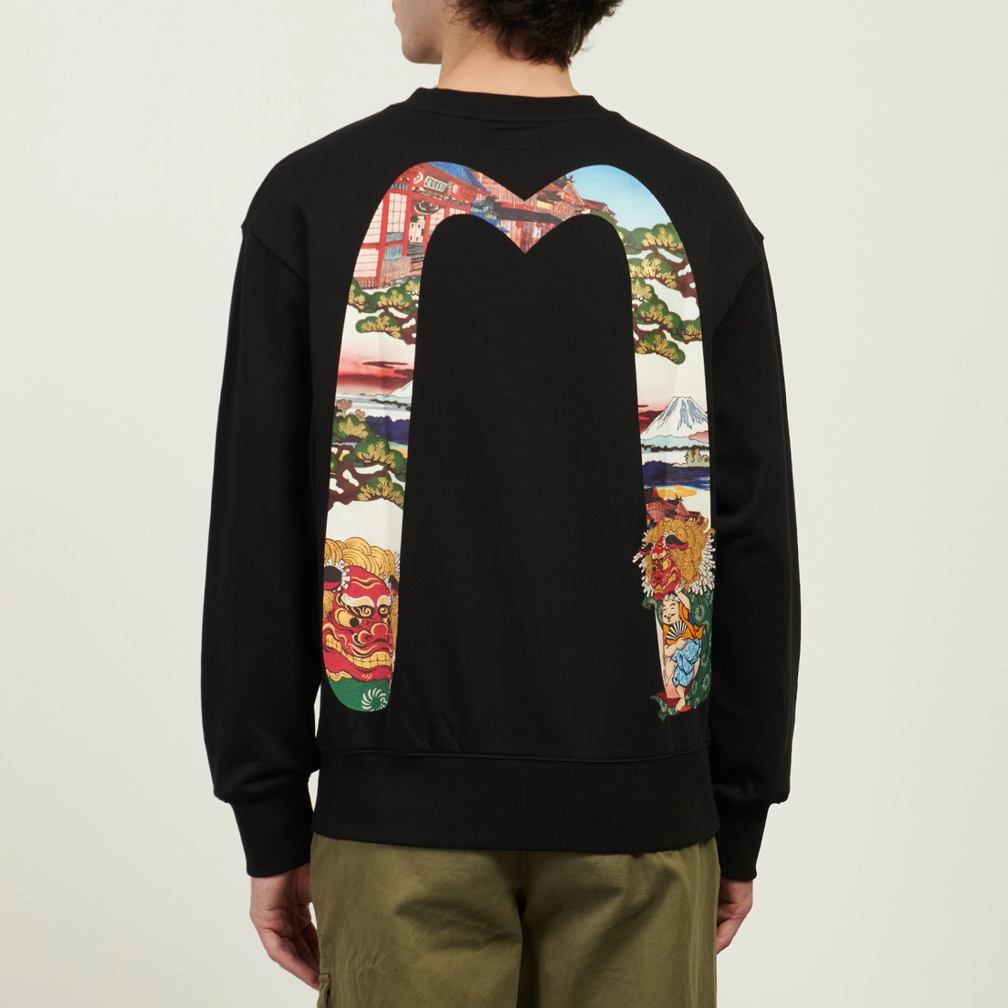 Evisu Мужская толстовка Godhead Lion Dance Daicock Print