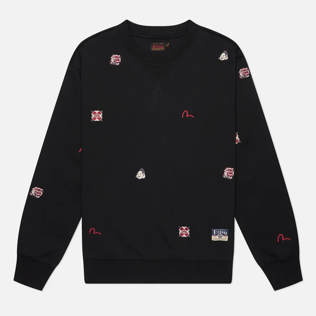 Evisu Мужская толстовка Heritage All Over Embroidery