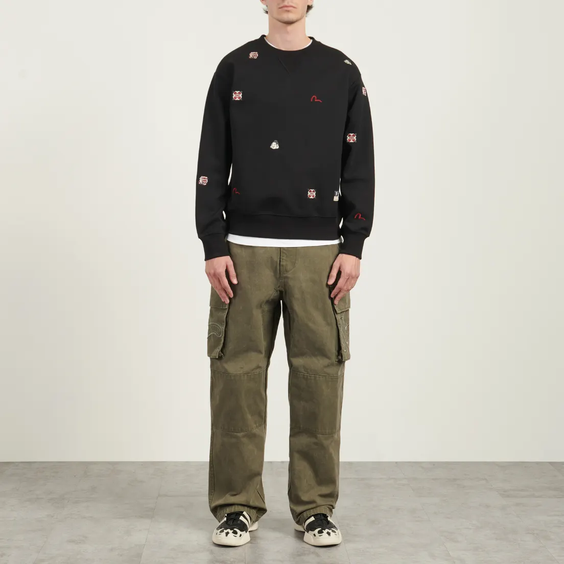 Evisu Мужская толстовка Heritage All Over Embroidery