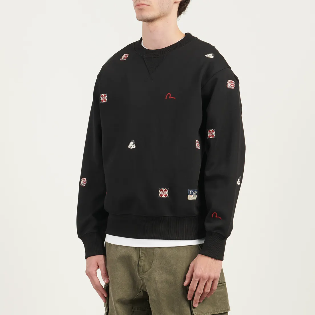 Evisu Мужская толстовка Heritage All Over Embroidery