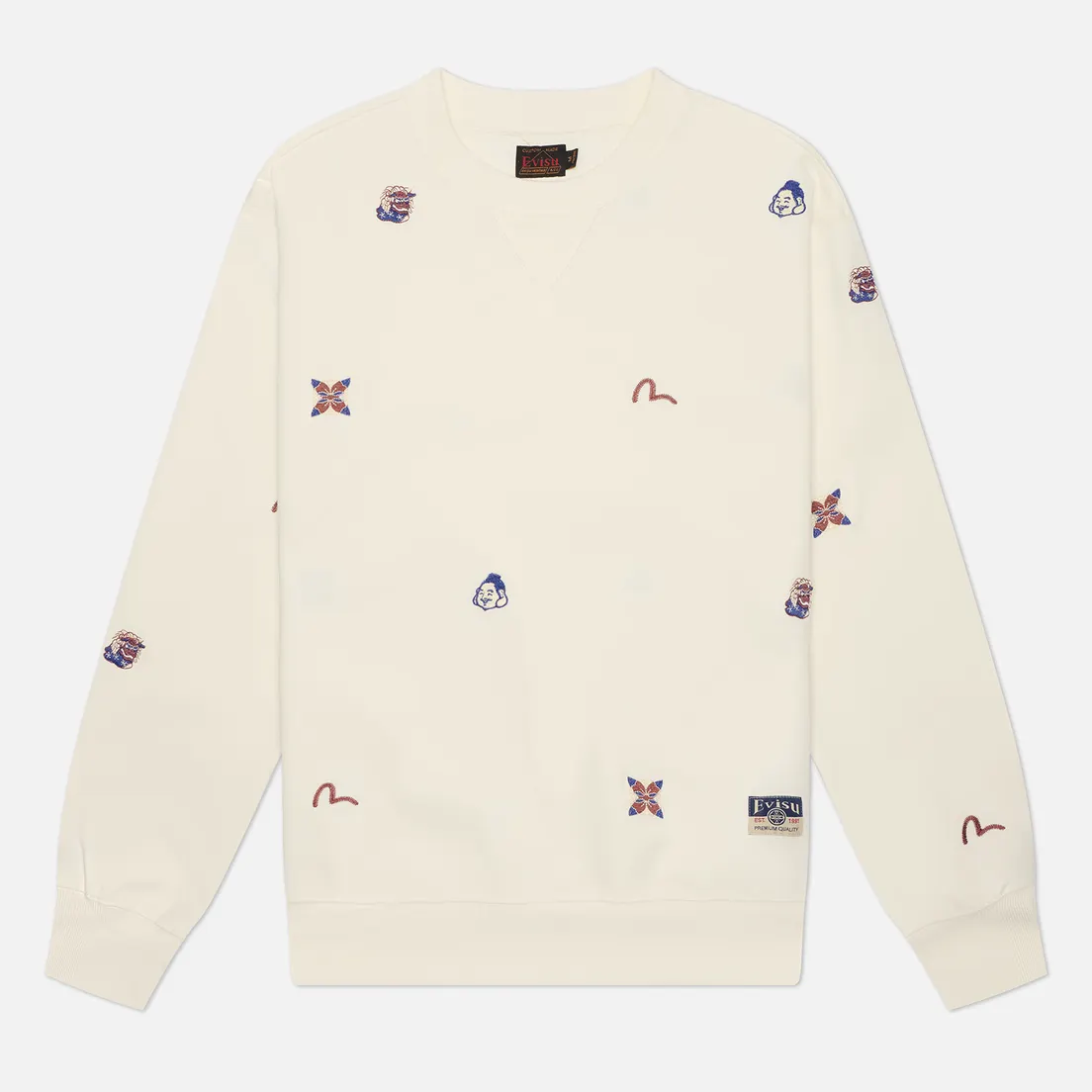 Evisu Мужская толстовка Heritage All Over Embroidery